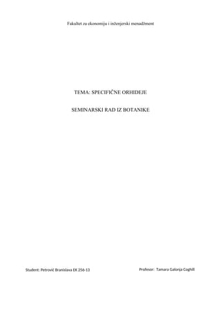 Specifične orhideje