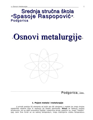 Osnovi metalurgije