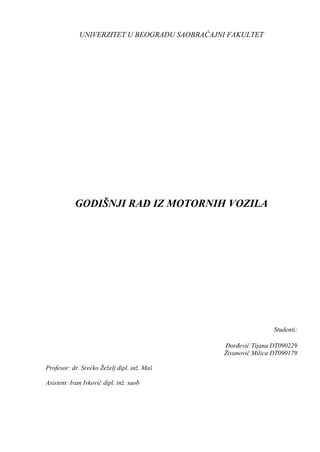 Godišnji rad iz motornih vozila