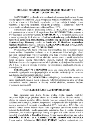 Monitoring zivotne sredine