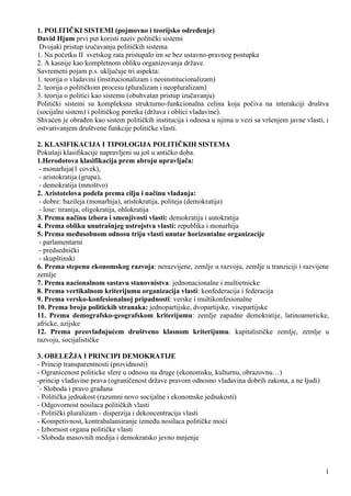 Savremeni politički sistemi