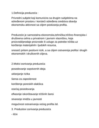 Osnovi poslovanja (1 kolokvijum politehnika)