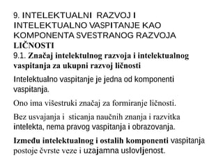 Intelektualno vaspitanje