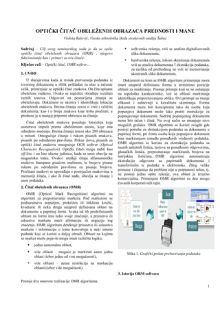 Optički čitač obeleženih obrazaca