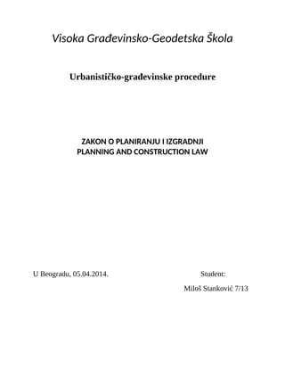 Zakon o pravnoj regulativi