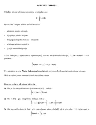 Određeni integrali