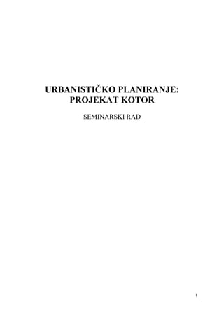 Urbanisticko planiranje
