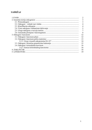 Onkogeni i karcinomi