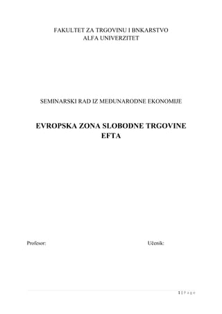 Evropska zona slobodne trgovine (EFTA)