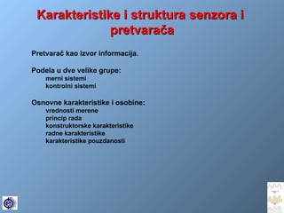 Senzori i pretvaraci