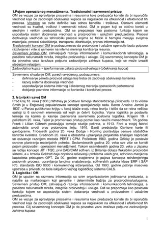 Operacioni menadžment i logistika: analiza ključnih koncepata i tehnika