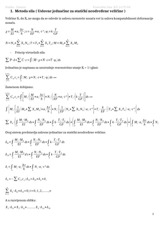 Statika konstrukcija I – skripta za usmeni deo ispita