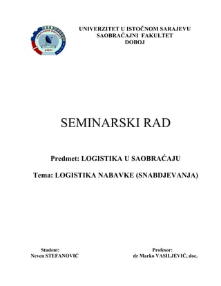Logistika nabavke