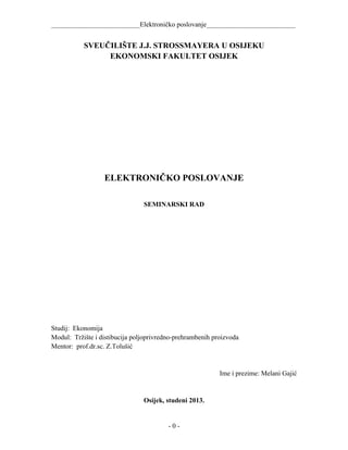 Elektroničko poslovanje