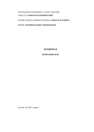 Windows 8: analiza operativnog sistema