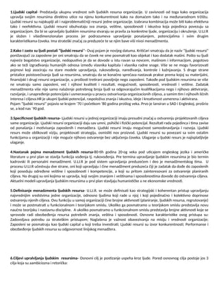 Upravljanje ljudskim resursima (skripta za ispit)