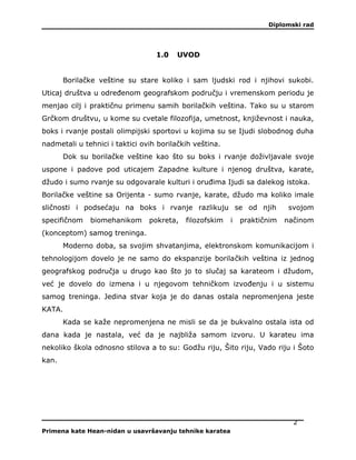 Primena kate hean nidan u obuci tehnike