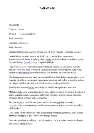 Sorte paradajza: karakteristike i uzgoj