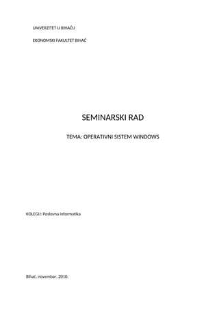 Operativni sistem Windows