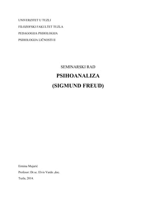 Psihoanaliza (S. Freud)