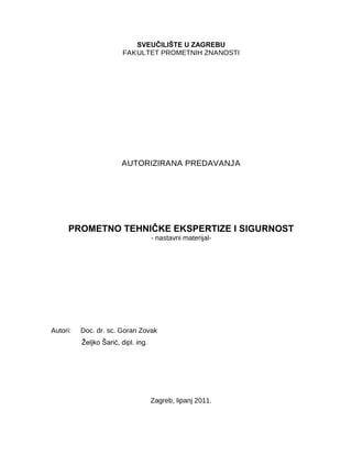 Prometno tehničke ekspertize i sigurnost