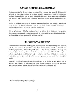 Elektroencefalografija: principi i primena