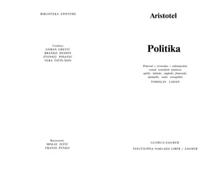 Politika – Aristotel