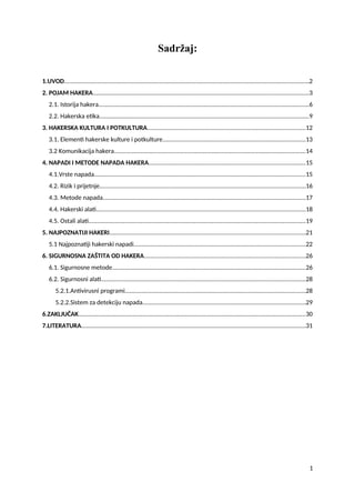 Pojam hakera i sigurnosna zaštita od hakera