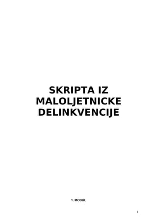 Maloletnicka delikvencija