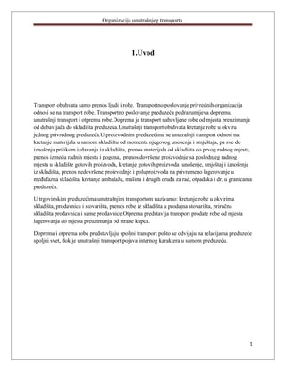 Organizacija unutrasnjeg transporta