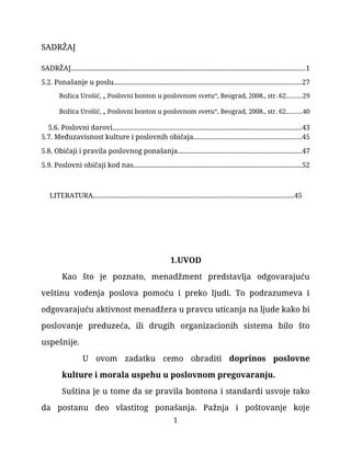 Poslovna kultura i moral