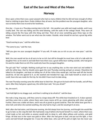 East of the Sun and West of the Moon