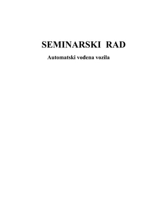 Automatski vodjena vozila