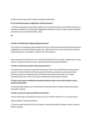 Prevencija Kriminaliteta (pitanja i odgovori)