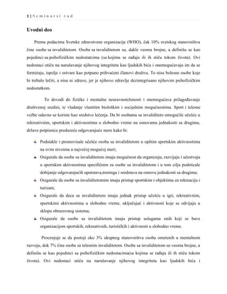 Sport osoba sa invaliditetom