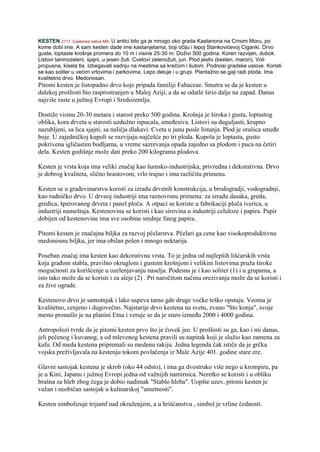 Morfološka i biološka svojstva pitomog kestena (Castanea sativa)