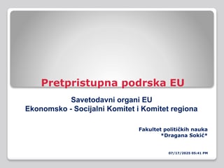 Savetodavni organi EU