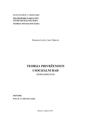 Teorije privrženosti