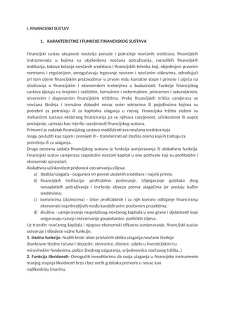 Financijska tržišta i institucije