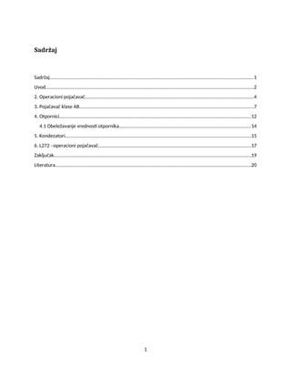 Operacioni pojačavač kao audio pojačavač