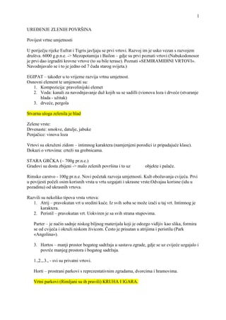 Uredjenje zelenih povrsina