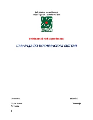 Upravljački informacioni sistemi