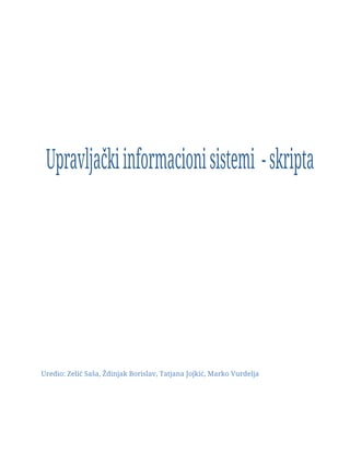 Upravljački informacioni sistemi