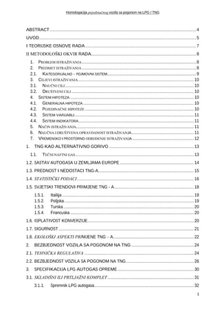 Homologacija pojedinačnog vozila sa pogonom na LPG / TNG
