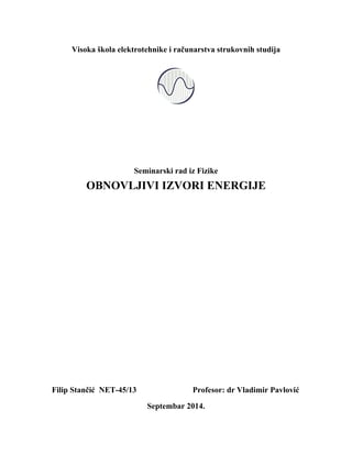 Obnovljivi izvori energije