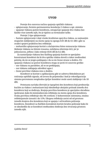 Spajanje optičkih kablova