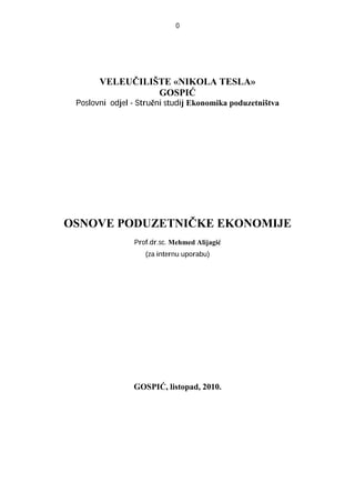 Osnove ekonomike poduzetništva