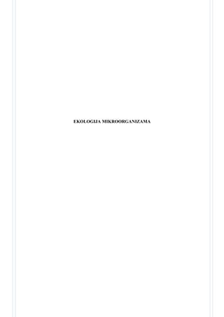 Ekologija migroorganizama