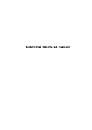 Elektronski termostat za inkubator