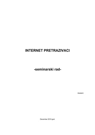 Internet pretrazivaci